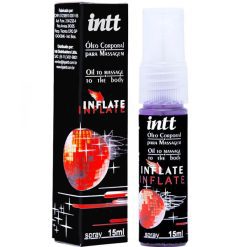 Óleo Corporal para Massagem Inflate Spray 15ml Intt