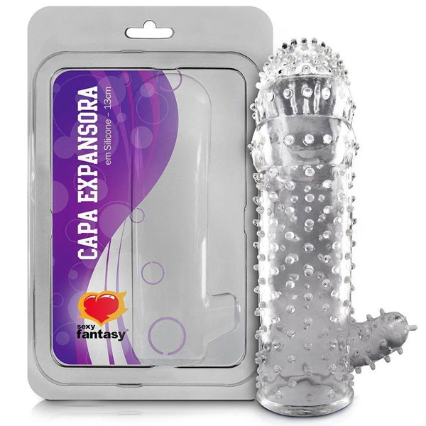 Capa Peniana com estimulador Sexy Fantasy 13 Cm